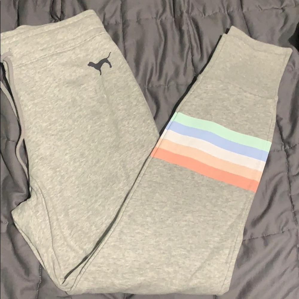 PINK terry cloth joggers